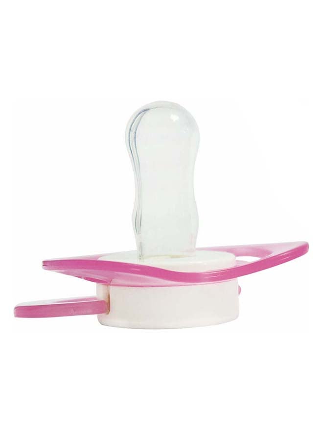 Optimal لهاية سيليكون بحلمة مستديرة للأطفال من عمر 6 أشهر فما فوق، باللون الوردي - Image 3