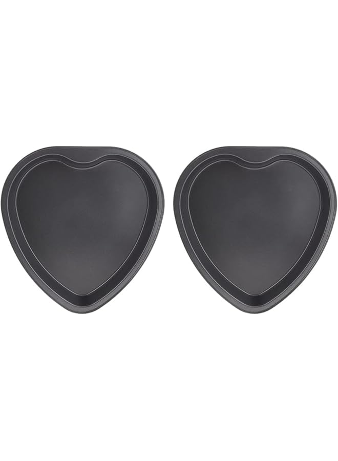 بلاك ستون قالب كيك على شكل قلب، قالب خبز احترافي، قالب كيك مطلي بطبقة غير لاصقة، سهل الخبز، مناسب للفرن، صينية عميقة مانعة للتسرب، قوالب مافن، صينية كب كيك، صينية بسكويت Bhp0702 - Image 1