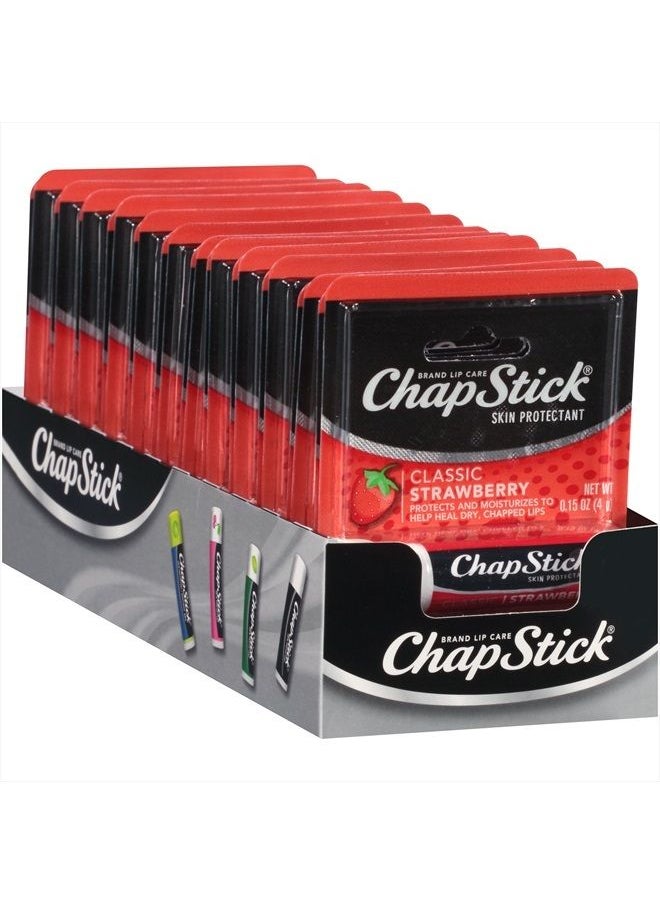 chapstick Classic Skin Protectant (Strawberry, 0.15 Ounce Stick ,24 Count (Pack of 1)  - Image 2