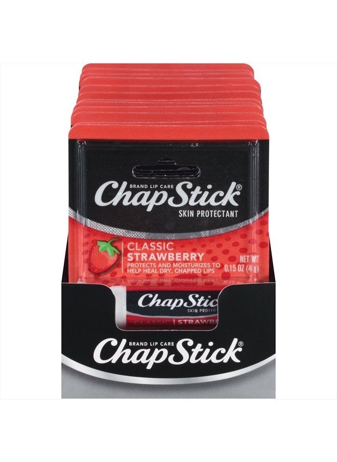 chapstick Classic Skin Protectant (Strawberry, 0.15 Ounce Stick ,24 Count (Pack of 1)  - Image 3
