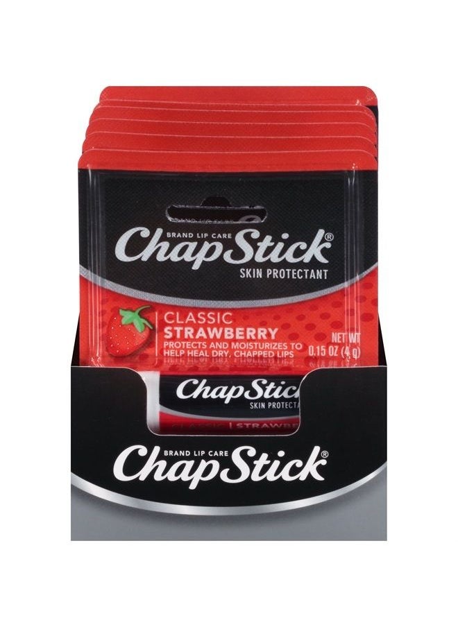 chapstick Classic Skin Protectant (Strawberry, 0.15 Ounce Stick ,24 Count (Pack of 1)  - Image 4