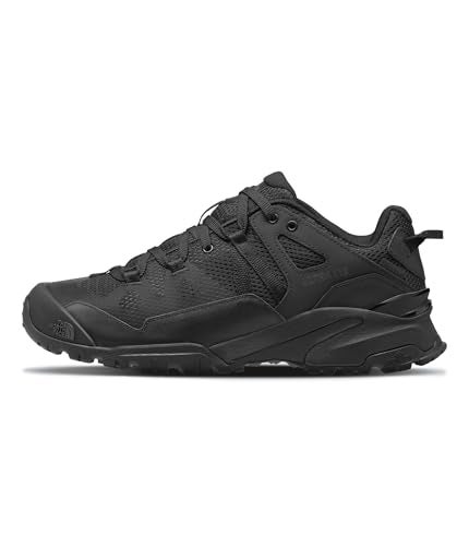 THE NORTH FACE حذاء المشي الجبلي المقاوم للماء للرجال من ذا نورث فيس Ultra 112 | جلد مقاوم للتمزق، نعل مطاطي مع نتوءات 5 مم، أسود TNF/أسود TNF، 10.5 - Image 1