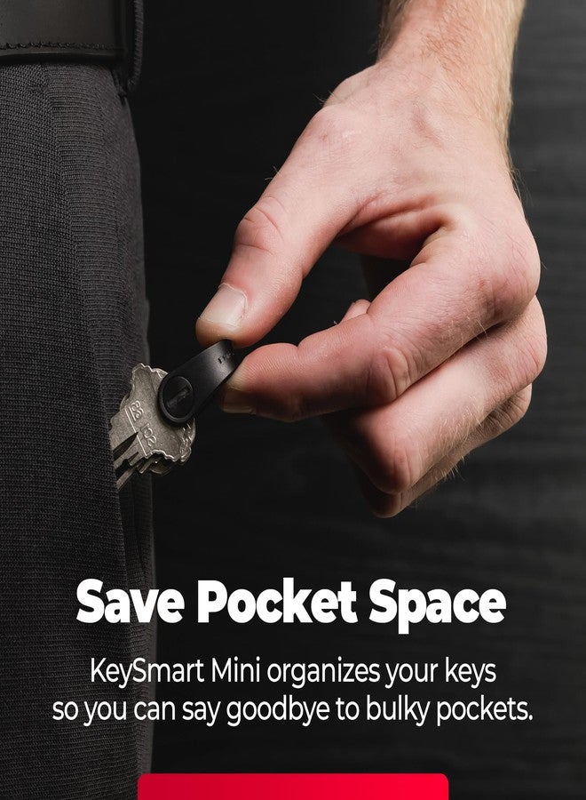 كي سمارت حامل مفاتيح KeySmart Mini Keychain - منظم مفاتيح صغير الحجم لسلسلة المفاتيح، سلسلة مفاتيح صغيرة الحجم وخالية من الفوضى، حلقة مفاتيح لسلسلة مفاتيح السيارة - مرن - Image 3