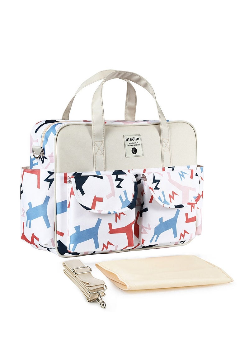 انسولار متعددة الوظائف الطباعة الحيوانية السفر نابي حقيبة ، بما في ذلك مواد ذات جودة عالية لوازم الطفل - Image 1