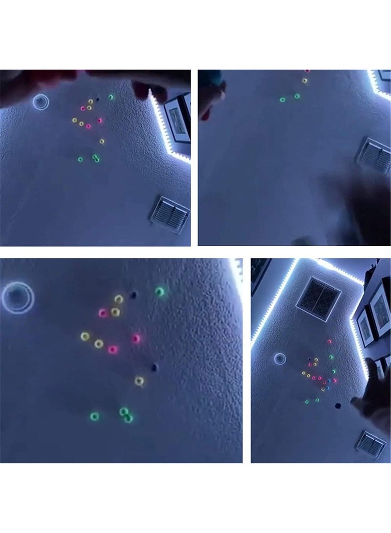 MAKINGTEC Luminous Sticky Balls, 4Pcs Glowing Balls, Ceiling Balls Glow in The Dark, Balls for Kids and Adults, Sticky Balls, to The Wall and Roof, Party Favors, Party Supplies for Relax - Image 5