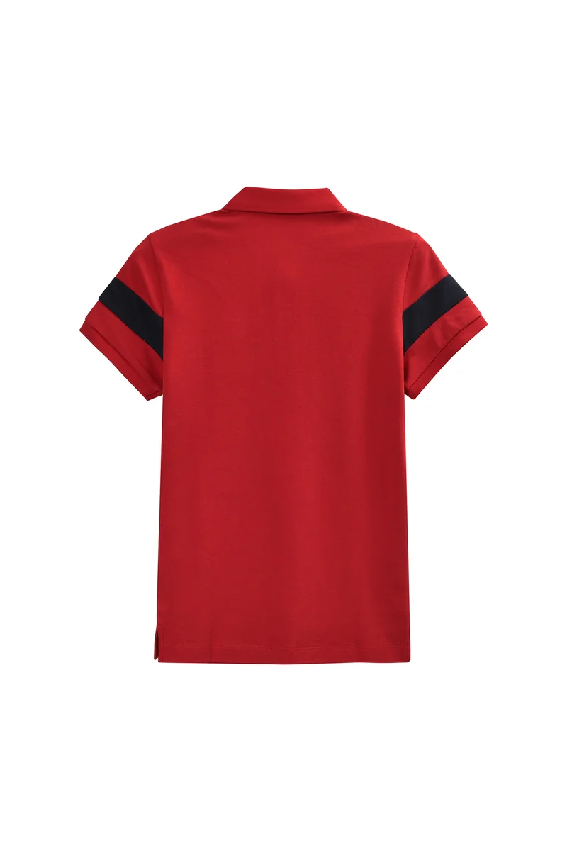 جيوردانو قميص بولو أحمر للأولاد