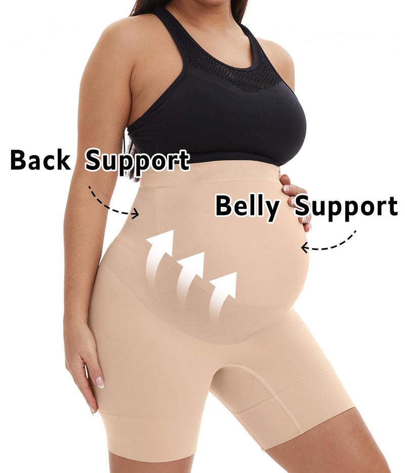 KUNINDOME Maternity Shaper, Nude + Black, X-Large - Image 2