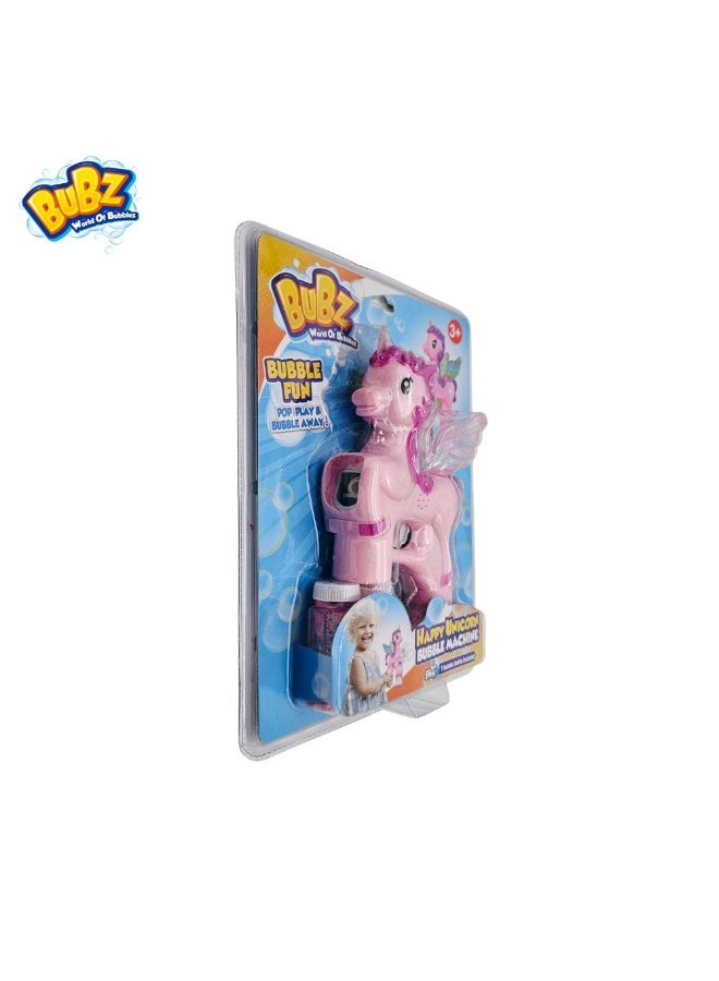 BUBZ Happy Unicorn Bubble Machine for Kids – Automatic Bubble Blower with Bubble Solution | Easy-to-Use Bubble Toy for Outdoor Play, Parties & Gifts – 3+ Years - Image 4