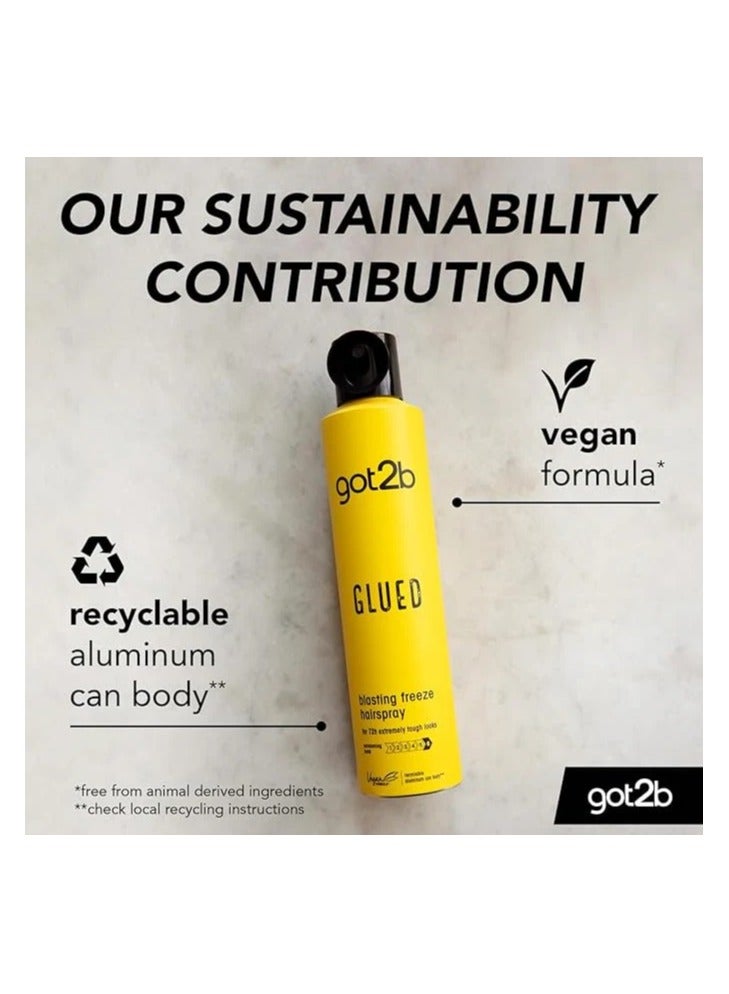 جوت تو بي بخاخ شوارزكوف جوت توبي لتثبيت الشعر، 300 مل وجل جوت تو بي للشعر السبايكي ضد الماء - Image 3