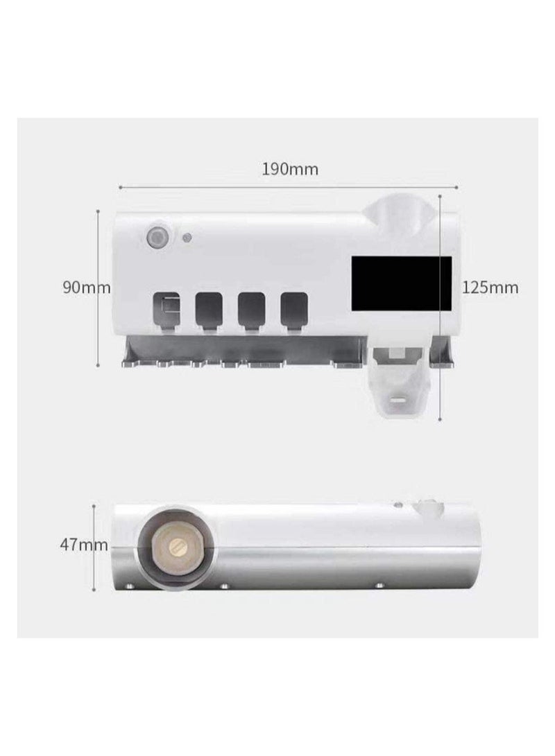 UV Toothbrush Sanitizer, Bathroom Toothbrush Holder Wall Mounted Ultraviolet Light Sterilizer,Toothbrush Organizer for Home, Bathroom, Shower - Image 5