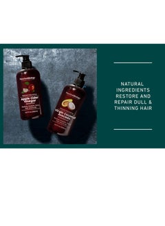 NEW YORK BIOLOGY THE ULTIMATE COSMECEUTICALS New York Biology Apple Cider Vinegar Shampoo and Coconut Avocado Oil Conditioner Set - Helps Restore Shine, Hair Gloss and Hydration for Dry Hair & Itchy Scalp - Clarifying & Nourishing - 16.9 Fl Oz  - Image 3