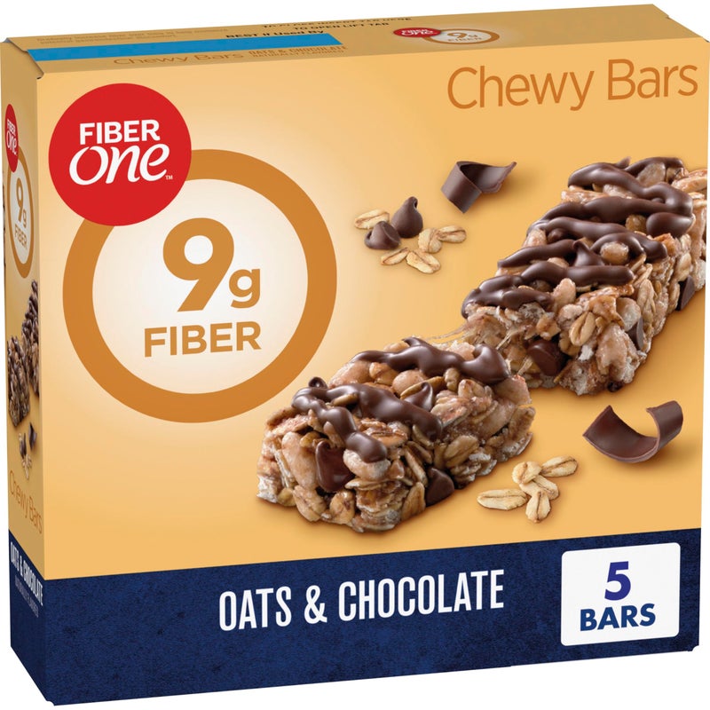 Fiber One Chewy Bars Oats and Chocolate Fiber Snacks 5 Ct 7 oz - Image 3