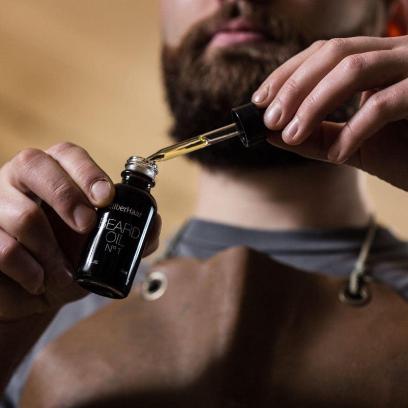 ZilberHaar - Beard Oil N 1 - Pure, Organic Moroccan Jojoba Oil and Argan Oil - Natural Ingredients, Fragrance Free, Cruelty Free - For Natural Beard Growth and Hydration - 2 oz - Image 2