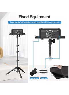 TIGER 63" Tall Projector Stand Tripod – Adjustable Height 22" to 63" for Projectors, Laptops & Outdoor Movies – Durable, Portable Tripod Stand for Home, Office, Camping  - Image 3