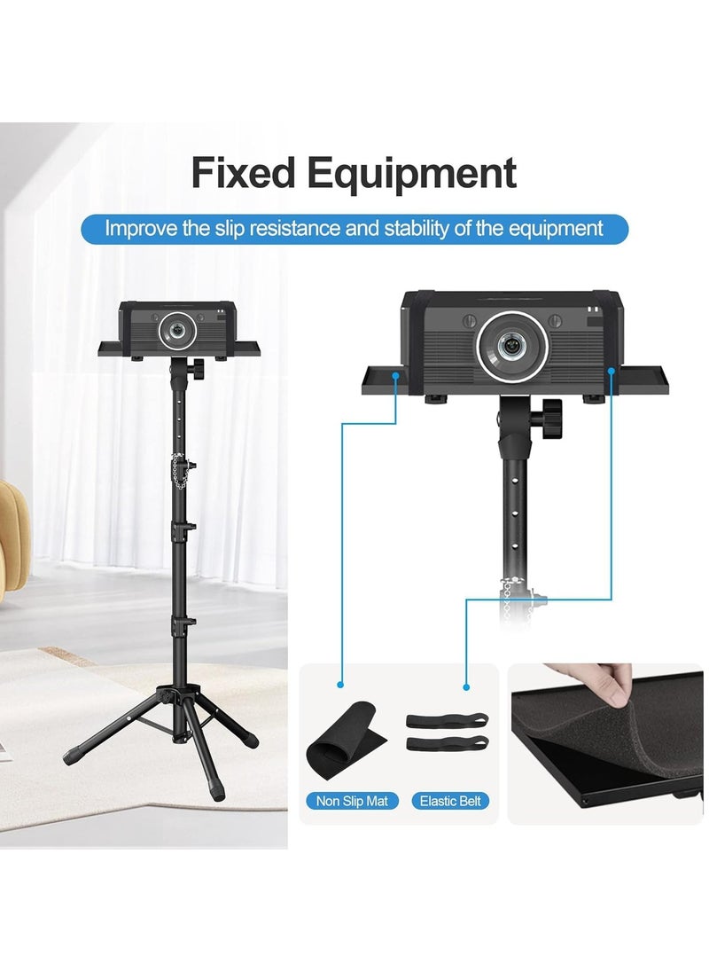 TIGER 63" Tall Projector Stand Tripod – Adjustable Height 22" to 63" for Projectors, Laptops & Outdoor Movies – Durable, Portable Tripod Stand for Home, Office, Camping  - Image 3