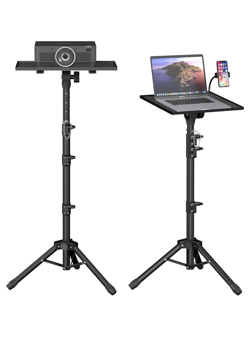 TIGER 63" Tall Projector Stand Tripod – Adjustable Height 22" to 63" for Projectors, Laptops & Outdoor Movies – Durable, Portable Tripod Stand for Home, Office, Camping  - Image 1