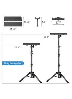 TIGER 63" Tall Projector Stand Tripod – Adjustable Height 22" to 63" for Projectors, Laptops & Outdoor Movies – Durable, Portable Tripod Stand for Home, Office, Camping  - Image 2