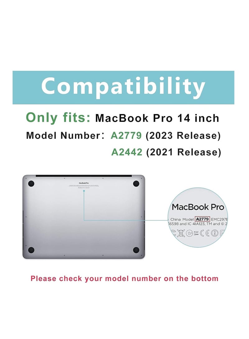 NTECH 1Pack Screen Protector for MacBook Pro 14.2/14 Inch 2023/2022/2021 Model A2779 / A2442, Protective Anti-Glare Anti Scratch Screen Protector for MacBook Pro with M2 M1 Pro/Max Chip Touch ID - Image 2