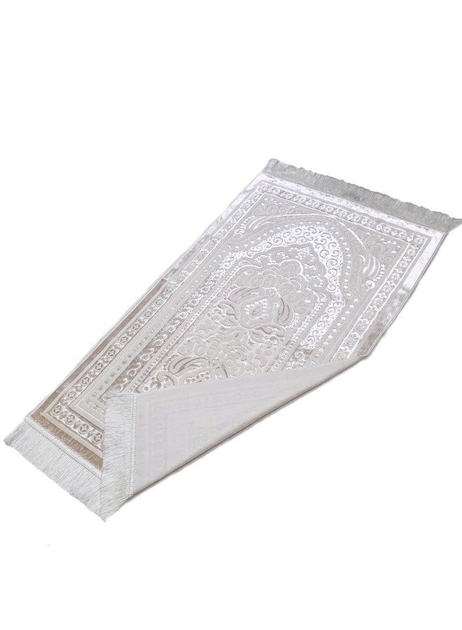 Museum Luxurious Soft Velvet Prayer Mat – Turkish Islamic Sajadah for Men & Women, Lightweight & Comfortable. - Image 3