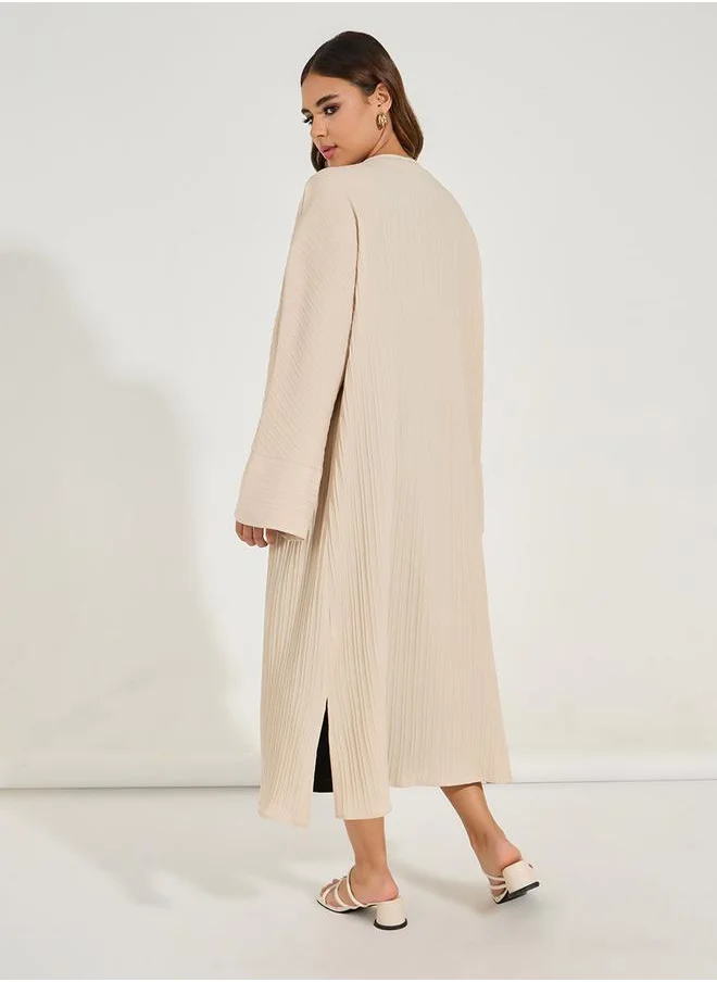 Styli Oversized Textured Midi Kimono