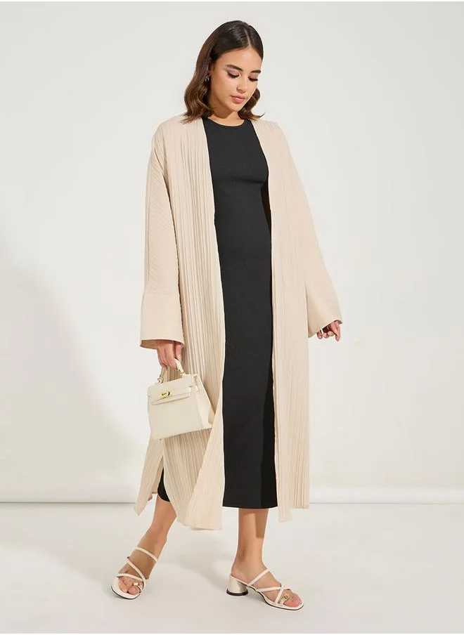 Styli Oversized Textured Midi Kimono