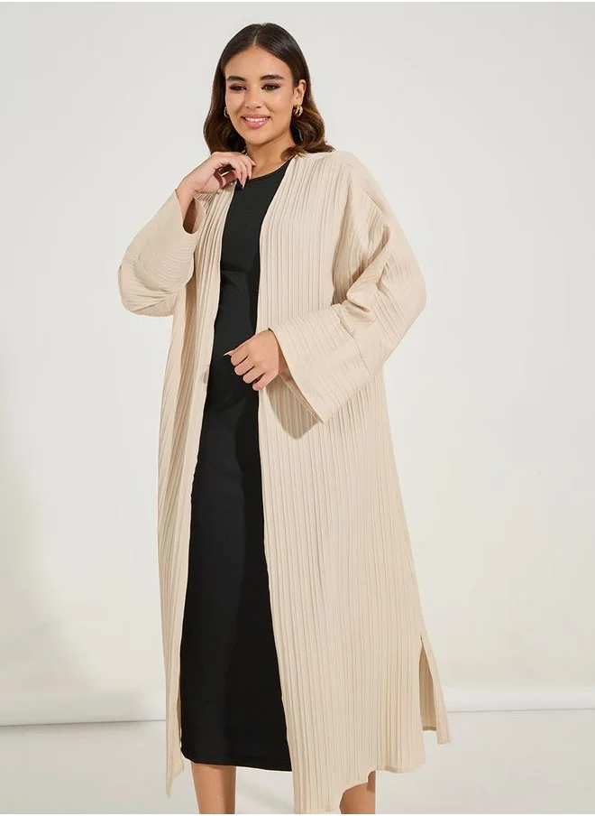 Styli Oversized Textured Midi Kimono