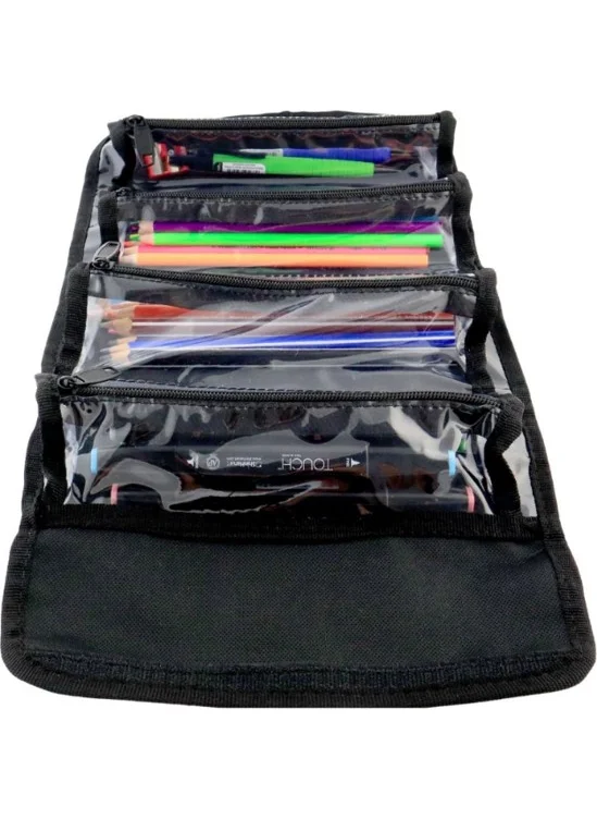Hobi Market Art Hobby Market Art 4 Section Pencil Bag Pencil Case Cats