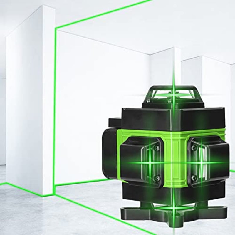 متعددة الوظائف 4D 16 خط ليزر مستوى 3 درجة آلة التسوية الذاتية USB قابلة للشحن بطارية ليثيوم أداة التسوية مع خطوط إمالة أفقية عمودية - Image 2
