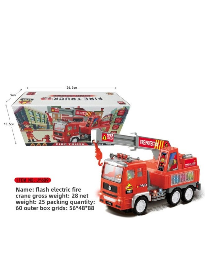 Children's Electric Vehicle Large Universal Engineering Vehicle Toy 4D Light Music Children's Toy Car Model Stall Toy