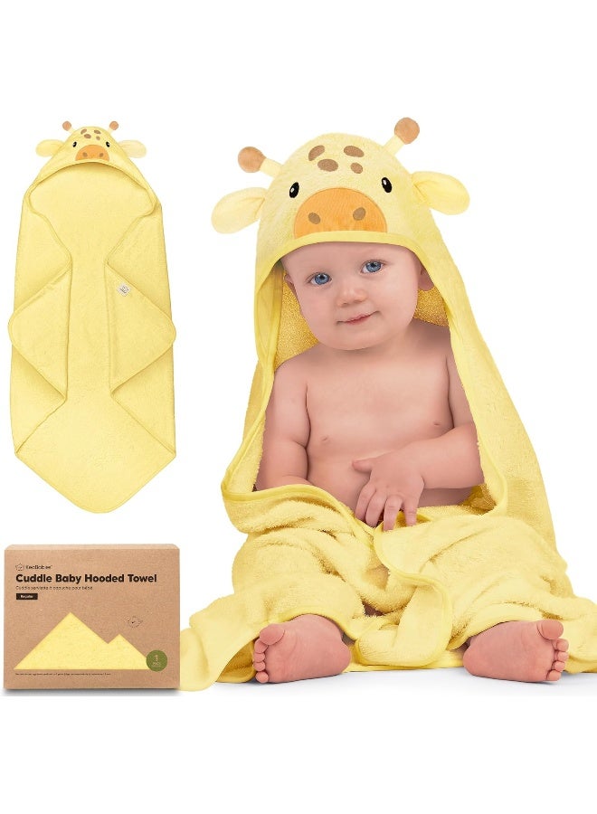 KeaBabies Baby Hooded Towel - Viscose Derived from Bamboo Baby Towel, Toddler Bath Towel, Infant Towels, Large Hooded Towel, Soft Baby Towels with Hood for Girls, Babies, Newborn Boys (Giraffe) - Image 1
