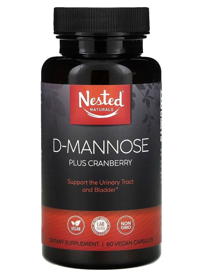 D-Mannose Plus Cranberry 60 Vegan Capsules