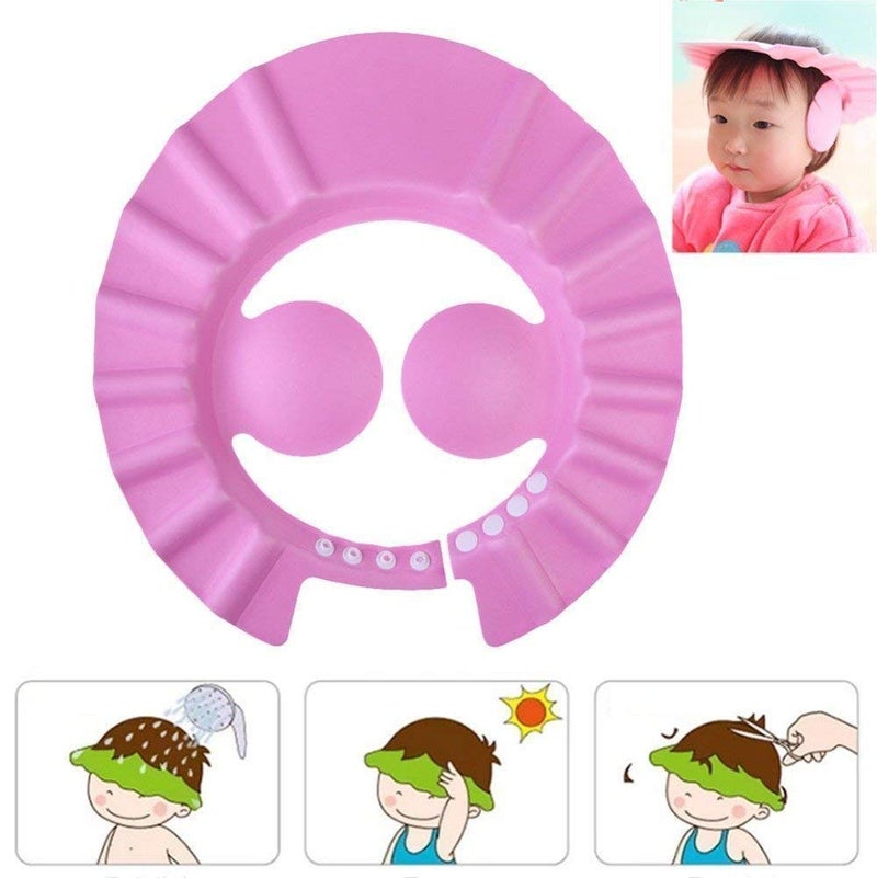 Ramya Adjustable Safe Shampoo Shower Bathing Protection Bath Cap for Toddler, Baby, Kids, Children (Multi Color ) - Image 1
