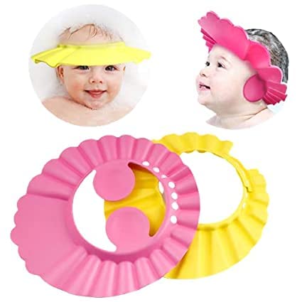 Ramya Adjustable Safe Shampoo Shower Bathing Protection Bath Cap for Toddler, Baby, Kids, Children (Multi Color ) - Image 2