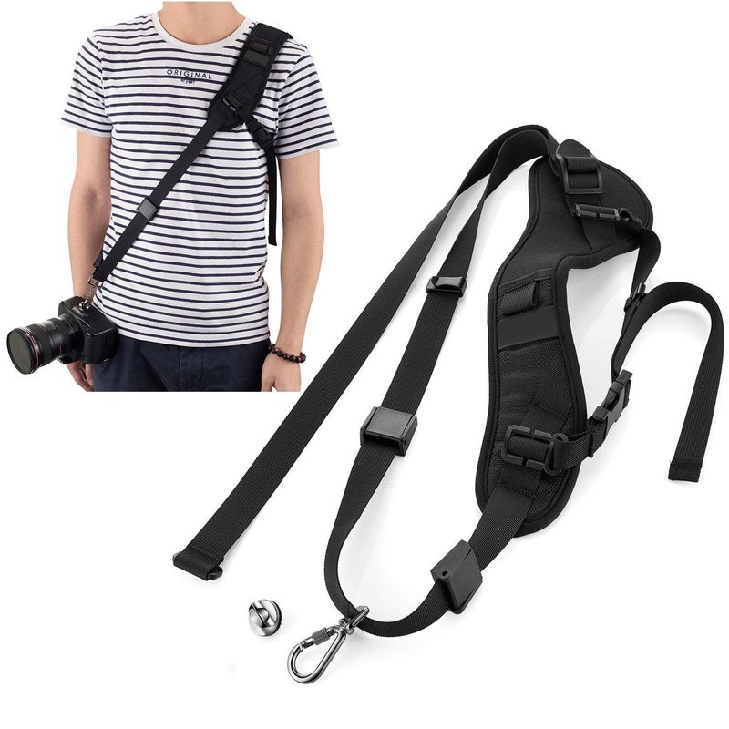Wanby حزام كتف مبطن لكاميرا WANBY مع إطلاق سريع لحزام السلاينج لكاميرات DSLR و SLR - Image 1