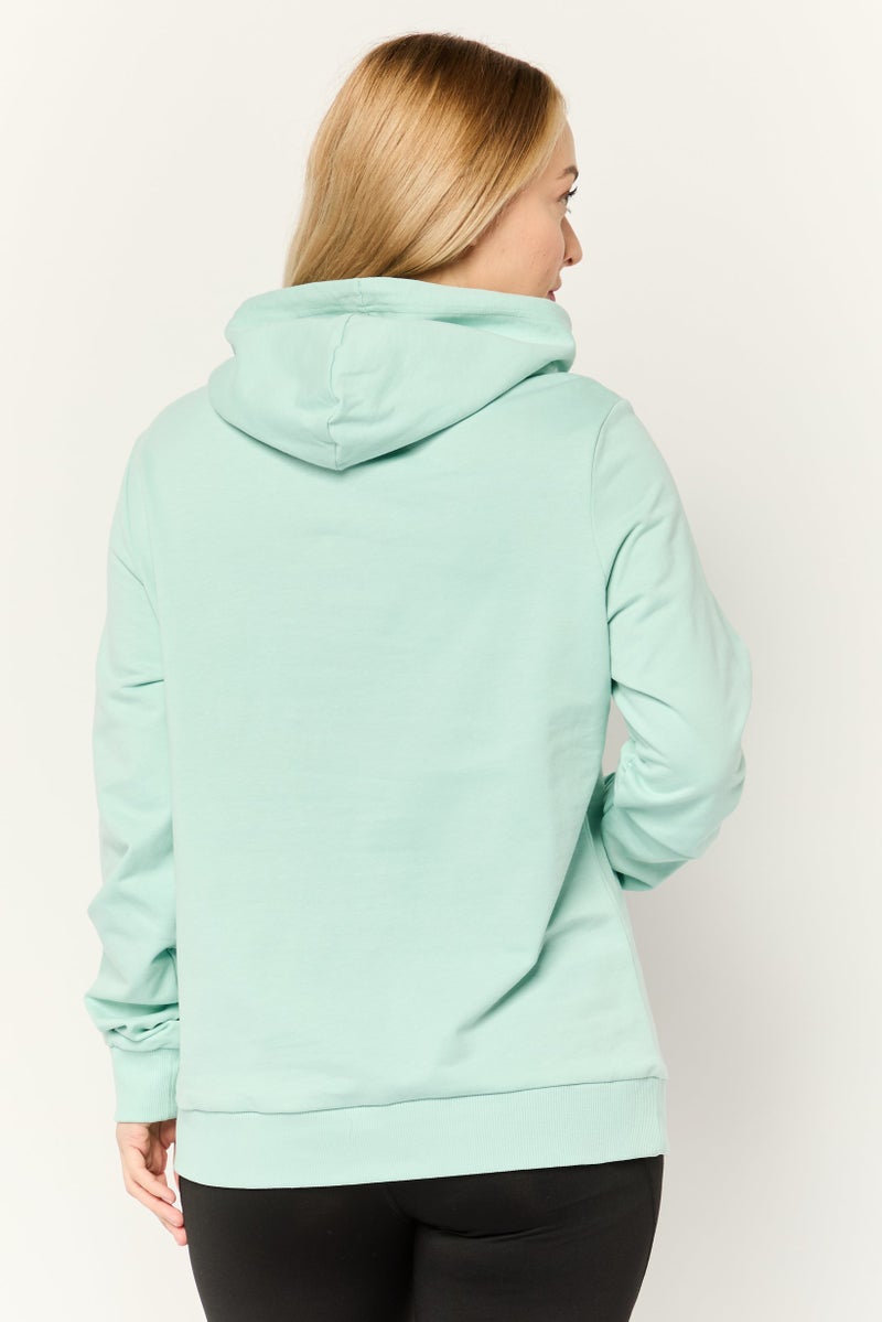 PUMA Women Sportswear Fit Long Sleeves Outdoor Hoodie, Mint Green  - Image 4