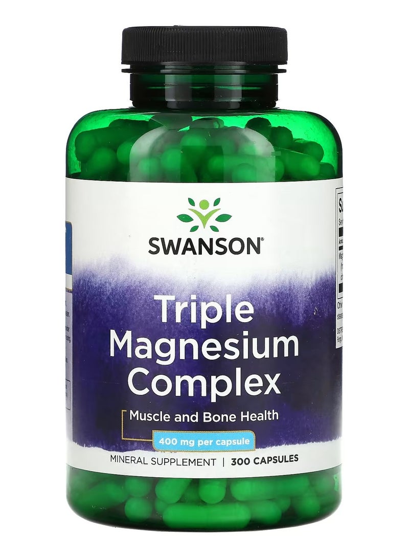 سوانسون، مركب المغنيسيوم الثلاثي، 400 ملجم، 300 كبسولة