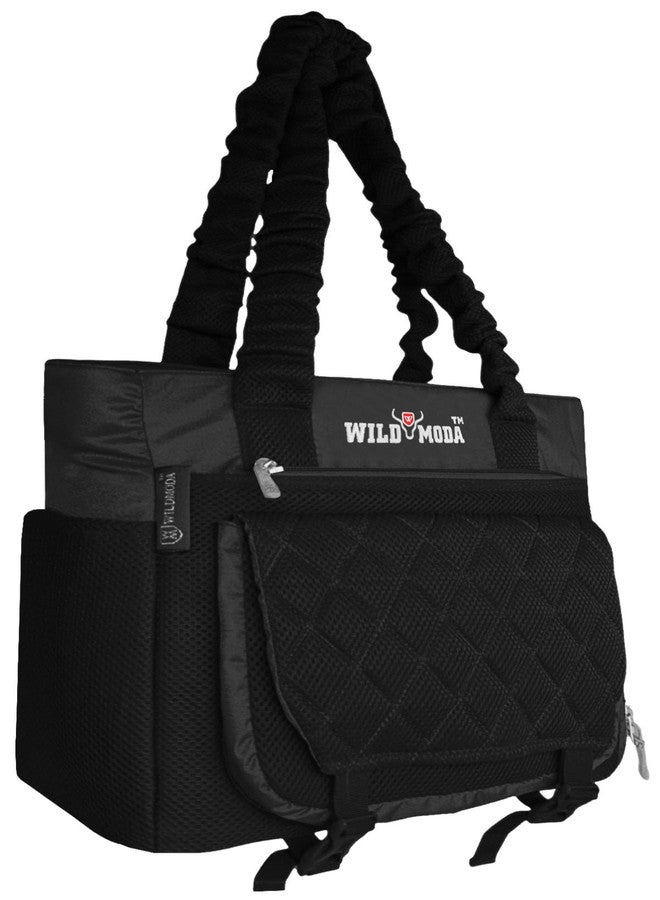 WILD MODA Spacious & Stylish Shoulder Bag - Perfect for Work or Travel (Black) - Image 1