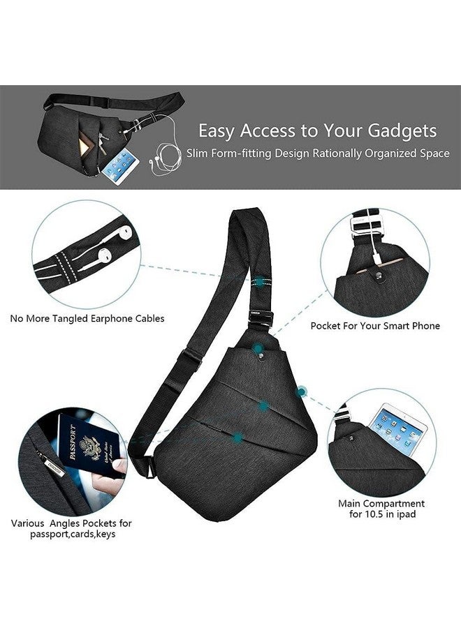 OSOCE Sling Bag for Men, Crossbody Bag Men Mens Sling Bag Shoulder Bag for Men Anti-theft Man Bag for Travel Casual - Image 3