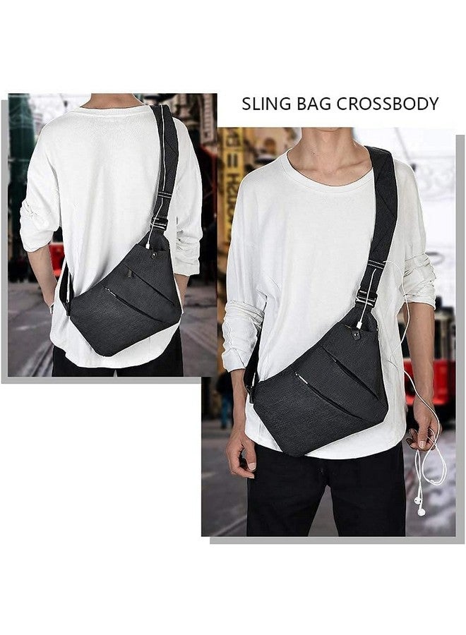 OSOCE Sling Bag for Men, Crossbody Bag Men Mens Sling Bag Shoulder Bag for Men Anti-theft Man Bag for Travel Casual - Image 4