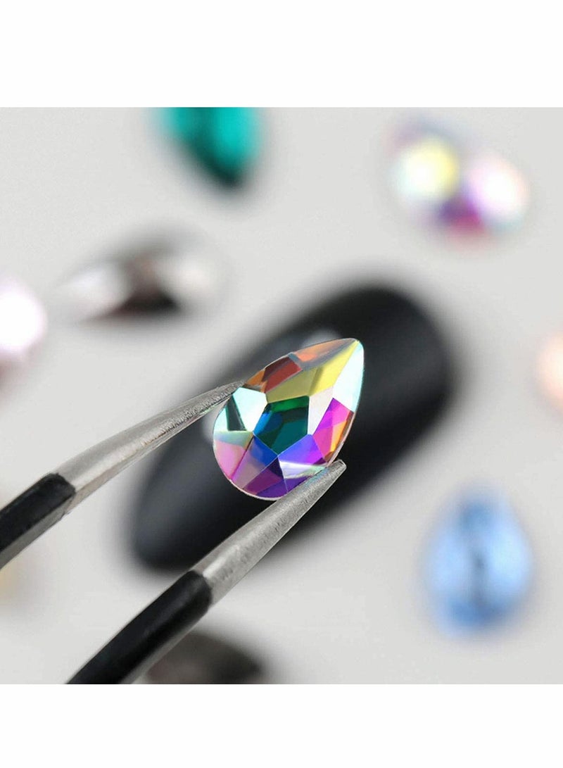 Excefore 120 Pcs Multi Shapes Glass Crystal AB Rhinestones For Nail Art Craft - Image 3