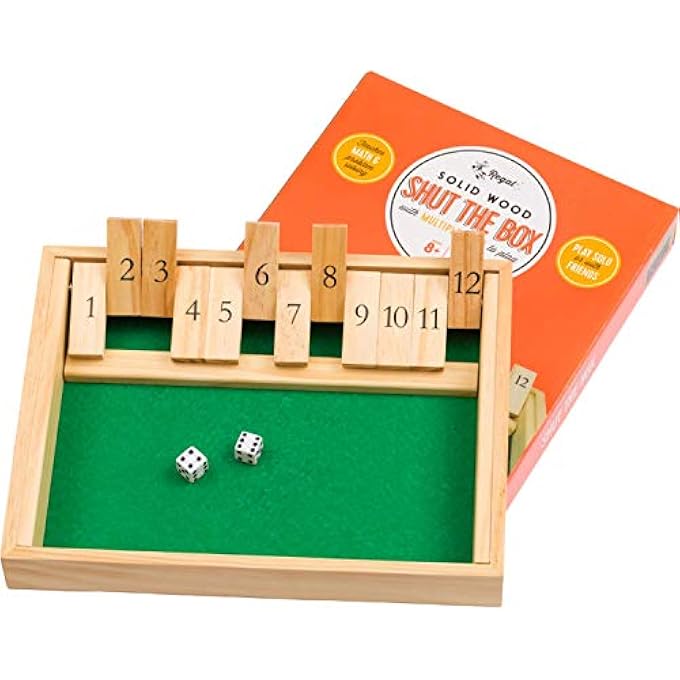 Regal Games Shut The Box 12 Spot Game Set - Image 2