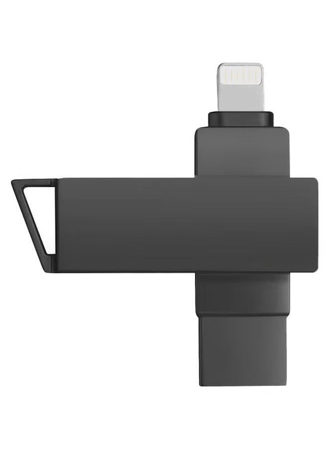 Multi-function USB Flash Drive for iphone/ipad/ipod with 60MB/s Read Speed, 50MBps Write Speed, Lightning and USB 3.0 Dual Storage, Compatible with iOS/Android/Windows/MAC