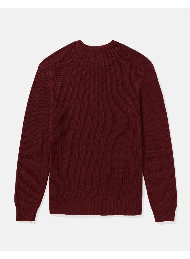American Eagle AE Waffle Crew Neck Sweater - Image 2