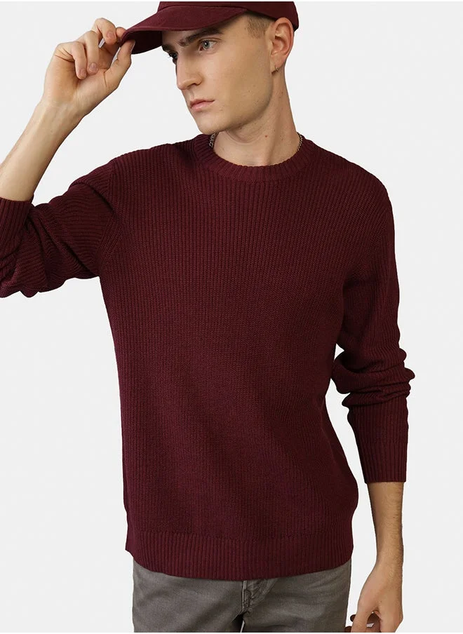 American Eagle AE Waffle Crew Neck Sweater