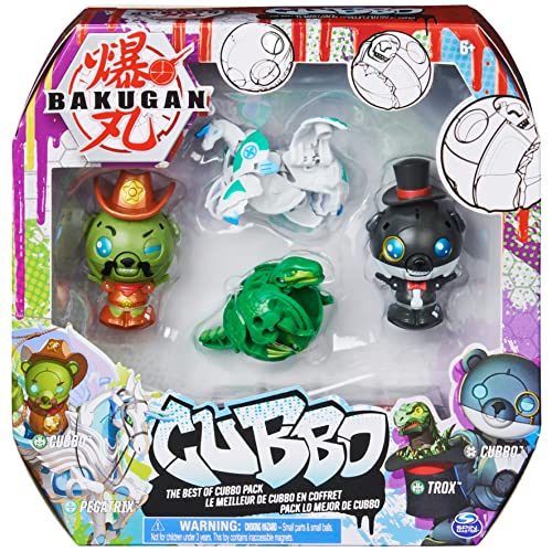 BAKUGAN باكوجان، أفضل مجموعة من كوبا (تشمل الساحر وكوبا رعاة البقر، بيغاتريكس، وتروكس) جيوغان رايزينغ قابلة للجمع، ألعاب للأطفال الأولاد من عمر 6 سنوات وما فوق - Image 1