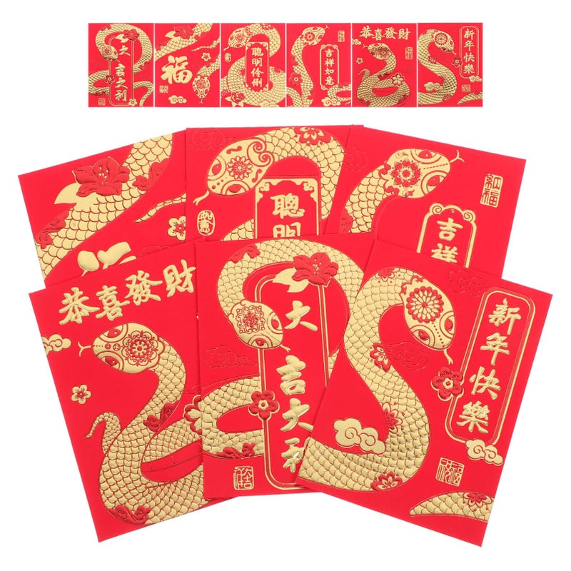 Red Chinese Hongbao Envelopes 36pcs For Lunar New Year Wedding And Special Occasions - Image 2
