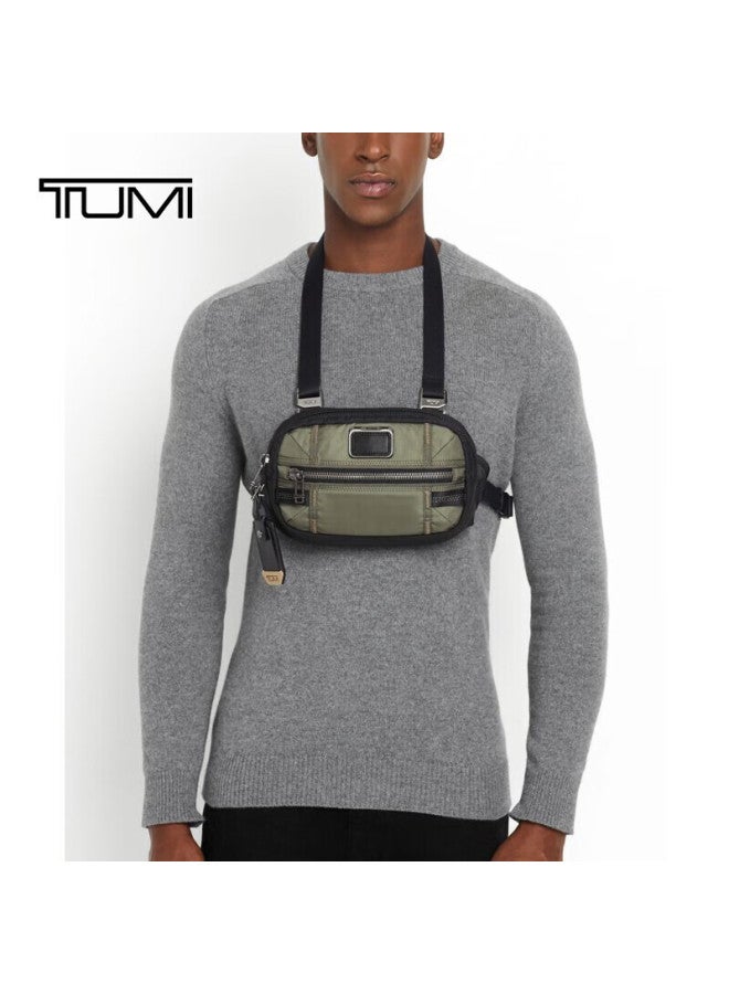 Tumi Alpha Bravo Men's Business Travel Sports Waist Pack Chest Pack 0232701d Black, Qixi Gift - Image 1
