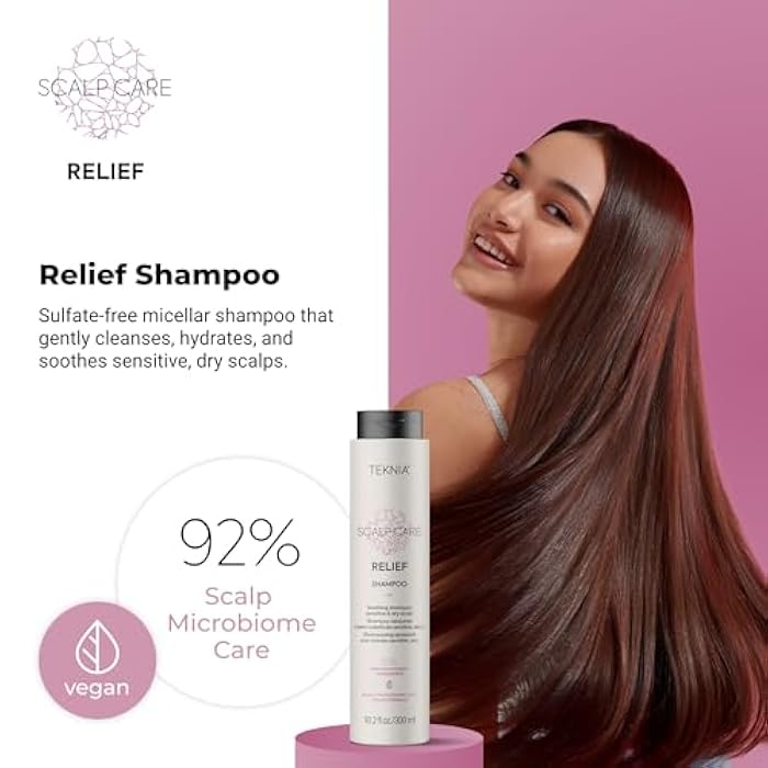 Lakmé Teknia Scalp Care Relief Soothing Shampoo, Dry Scalp Shampoo, 10.2 Fl Oz - Image 2