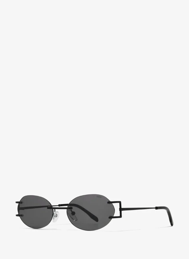 Blackout Unisex CLIO Sunglasses - Lens Size: 55 mm - Black
