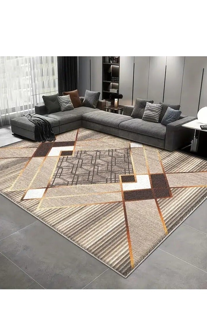 حافظة سجاد للاستخدام الداخلي/الخارجي  ، مستطيلة، سمك 0.25 سم سهلة التنظيف، مثالية لغرف النوم وغرف المعيشة وغرف الطعام - Image 1